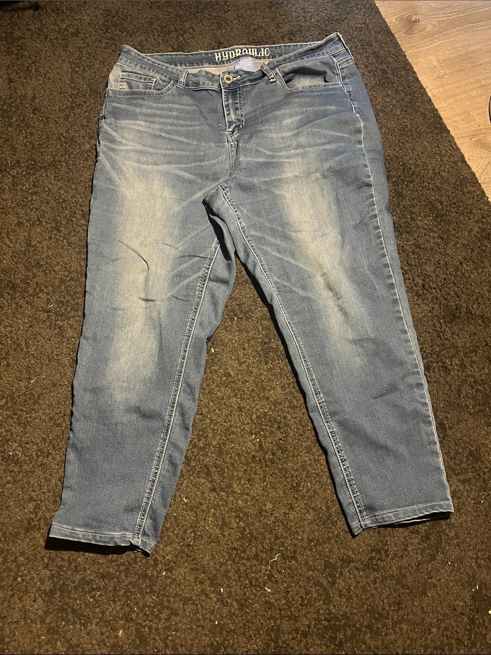 Hydraulic faded blue stretch jeans size 18w